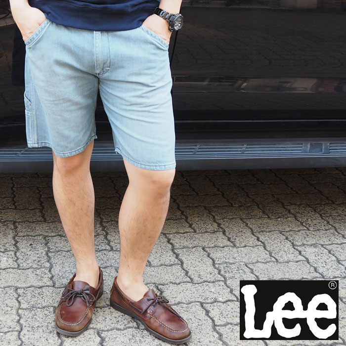 Lee リー SET UP PAINTER SHORTS DENIM セットアップぺインターショートデニム LM4402 メンズ ハーフパンツ ショートデニム セットアップ ペインター デニム Sサイズ Mサイズ Lサイズ 大きめ ゆったりジーンズ カジュアル アメカジ