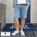 CALIFORNIA BLUE カリフォルニアブルー カットデニム ショートパンツ 755121S ハーフパンツ 短パン メンズ レディース ショーツ sweat スウェット パンツ デニム 西海岸 surf サーフ bitter セットアップ カリフォルニア スウェットショーツ アメカジ ビター