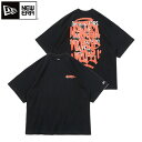 ニューエラ Tシャツ NEW ERA 半袖 オーバーサイズ コットン 半袖Tシャツ Graffiti 14121861 14121862 14121863 メンズ プリント ロゴ ストリート 白 黒 バックプリント ゆったり newera メール便