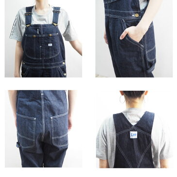 Lee リー オーバーオール LM7254-500 (LM4254-500)サロペット メンズ レディース オールインワン つなぎ デニム AMERICAN RIDERS OVERALLS アメリカンライダース 大きいサイズ L XL おしゃれ アメカジ カジュアル ワーク ゆったり ルーズ ネイビー