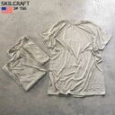 スキルクラフト Tシャツ 3枚セット SKILCRAFT USA製 3P TEE SKIL-SCTEE メンズ 無地 半袖 半袖Tシャツ 3枚入り シンプル アメカジ サンド SAND アメリカ製 アーミー ミリタリー ワーク デッドストック