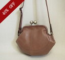 BROOM SALE40%OFF がま口バッグ がま口ショルダーバッグ ショルダーバッグ がま口ポシェット ポシェット 本革 レザー 斜めがけ レディースバッグ レディース 牛革 牛革レディースバッグ
