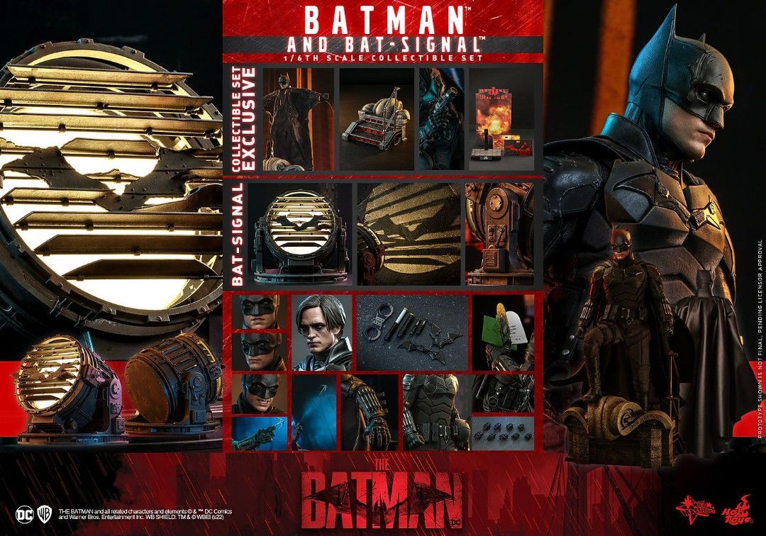 「新品・在庫」ホットトイズ　MMS641 『THE BATMAN－ザ・バットマン－』バットマン＆バットシグナル［ボーナスアクセサリー付き］