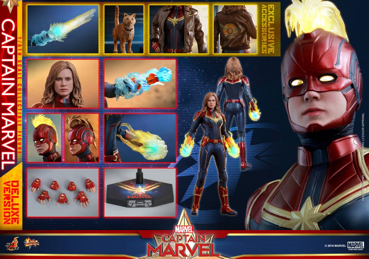 「新品 在庫」Hottoys ホットトイズ MMS522 『キャプテン マーベル』キャプテン マーベル［ボーナスアクセサリー付き 1/6 フィギュア Captain Marvel With Bonus Accessories