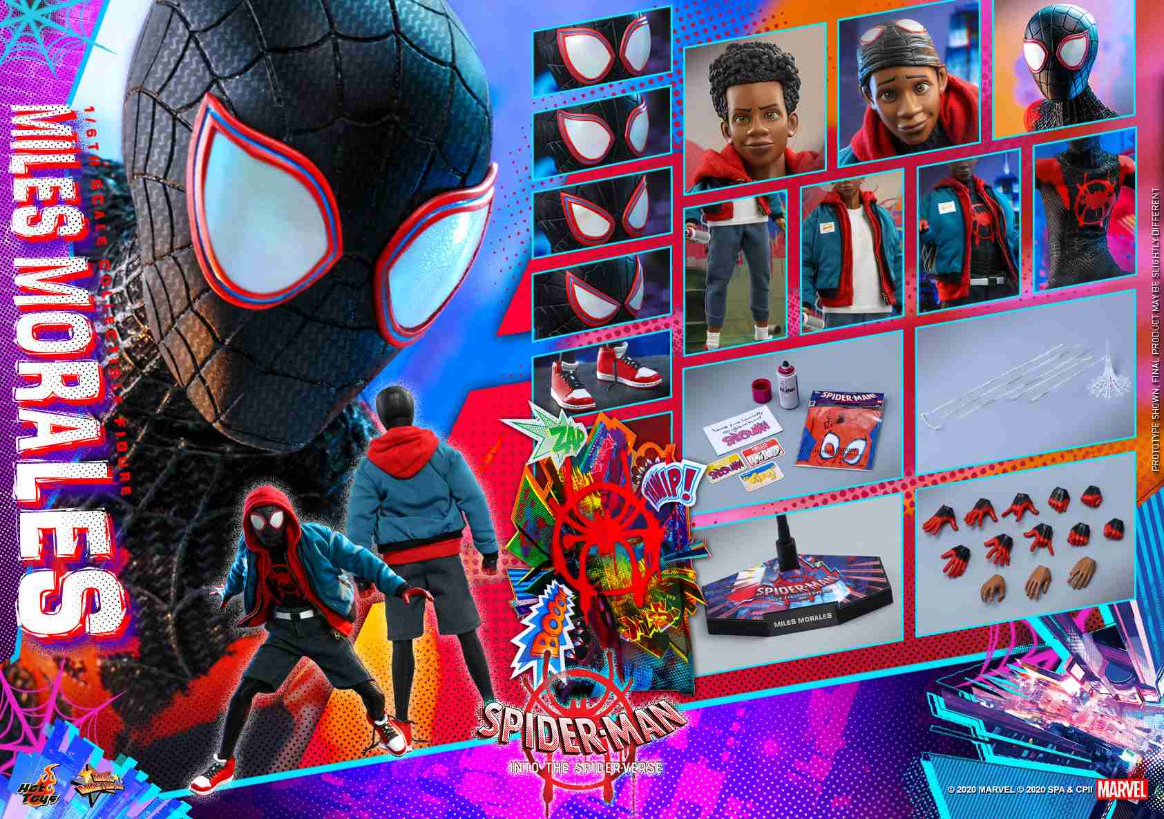 「新品・在庫」Hottoys ホットトイズ MMS567『スパイダーマン：スパイダーバース』マイルス・モラレス／スパイダーマン 1/6 スケールフィギュア　Spider-Man: Into the Spider-Verse - Spider-Man (Miles Morales)
