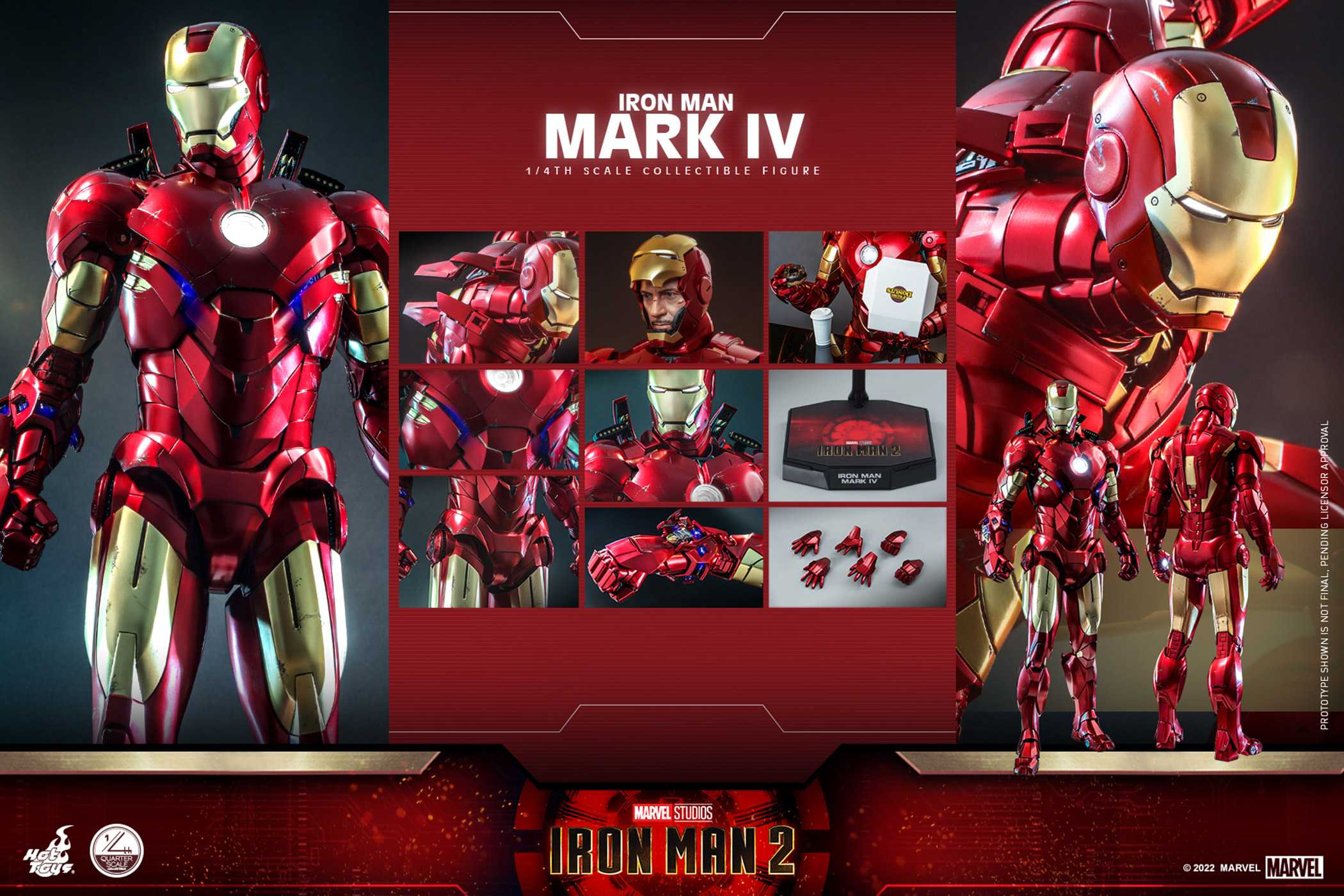 「新品・在庫」 ホットトイズ　1/4スケール　QS020 『アイアンマン2』 アイアンマン・マーク4　IRONMAN