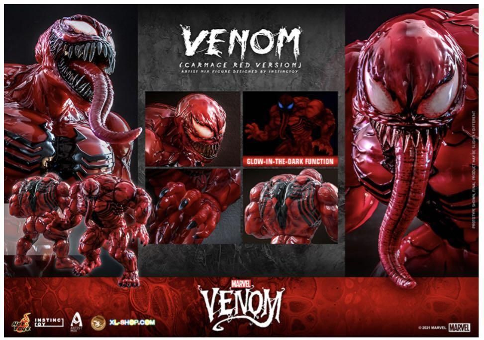 「新品・在庫」 AMC034 ホットトイズ アーティストMIX Artist Mix マーベル・コミック インスティンクトイ xヴェノム Venom カーネイジ・レッド