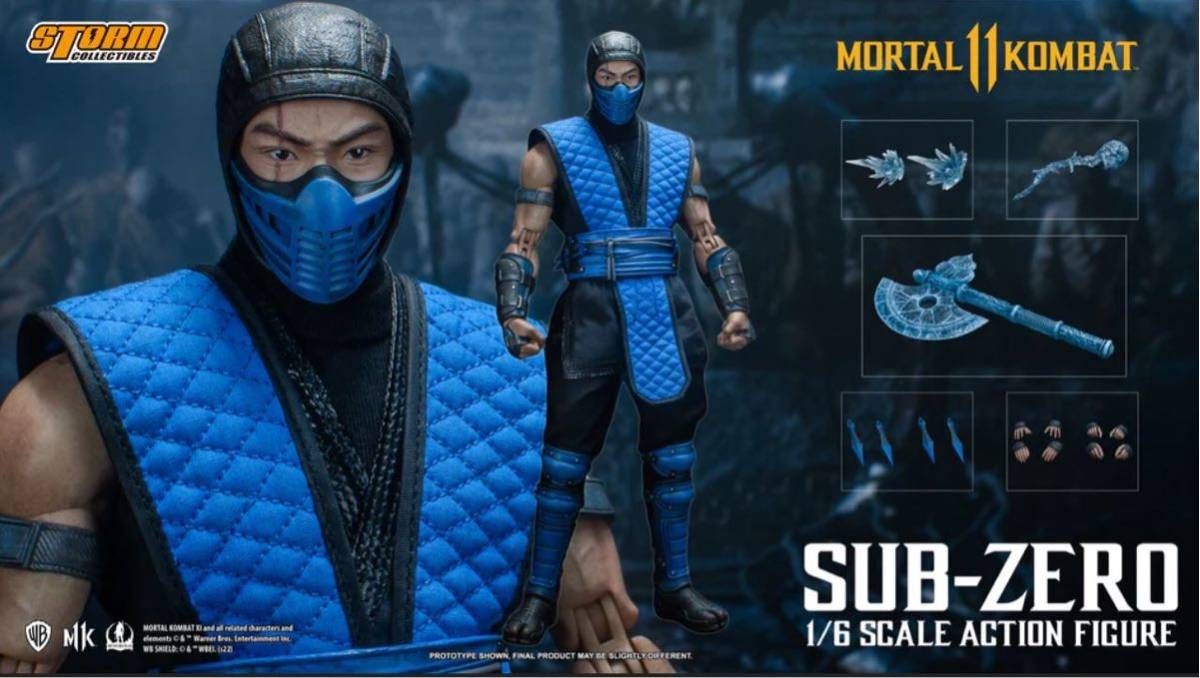 「新品・在庫」 Storm Collectibles モータルコンバット sub zero 1/6 フィギュア mortal kombat