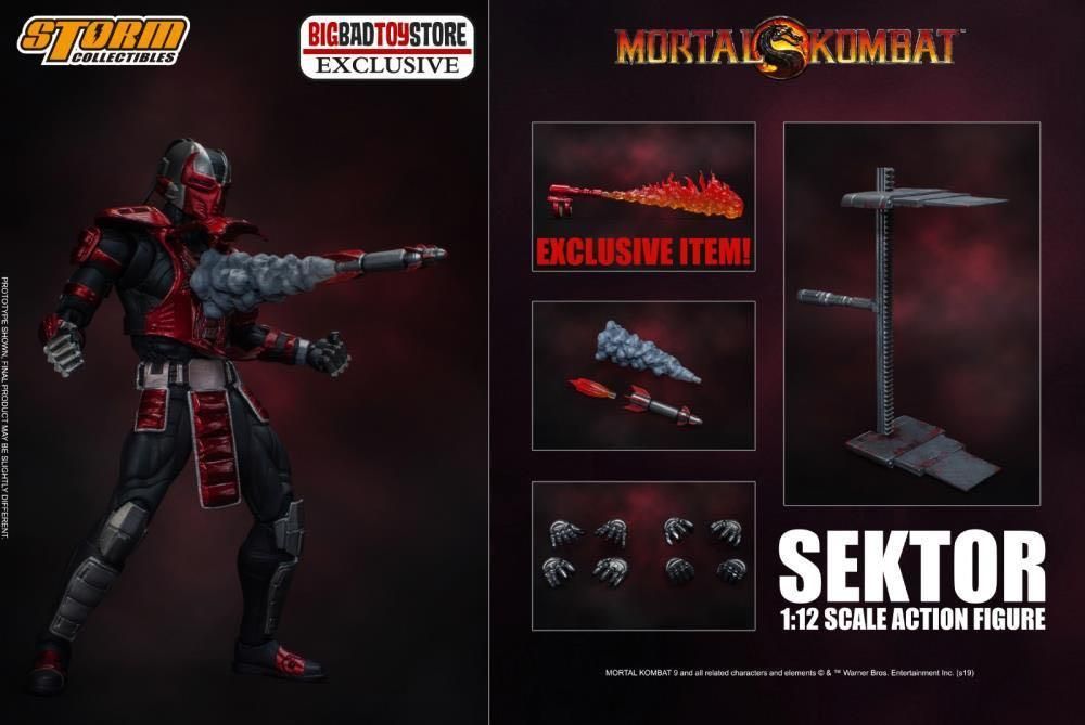 「新品 在庫」Storm Collectibles MORTAL KOMBAT 1/12 SCALE ACTION FIGURE Sektor モータルコンバット アクションフィギュア セクター BBT ver 1/12 フィギュア