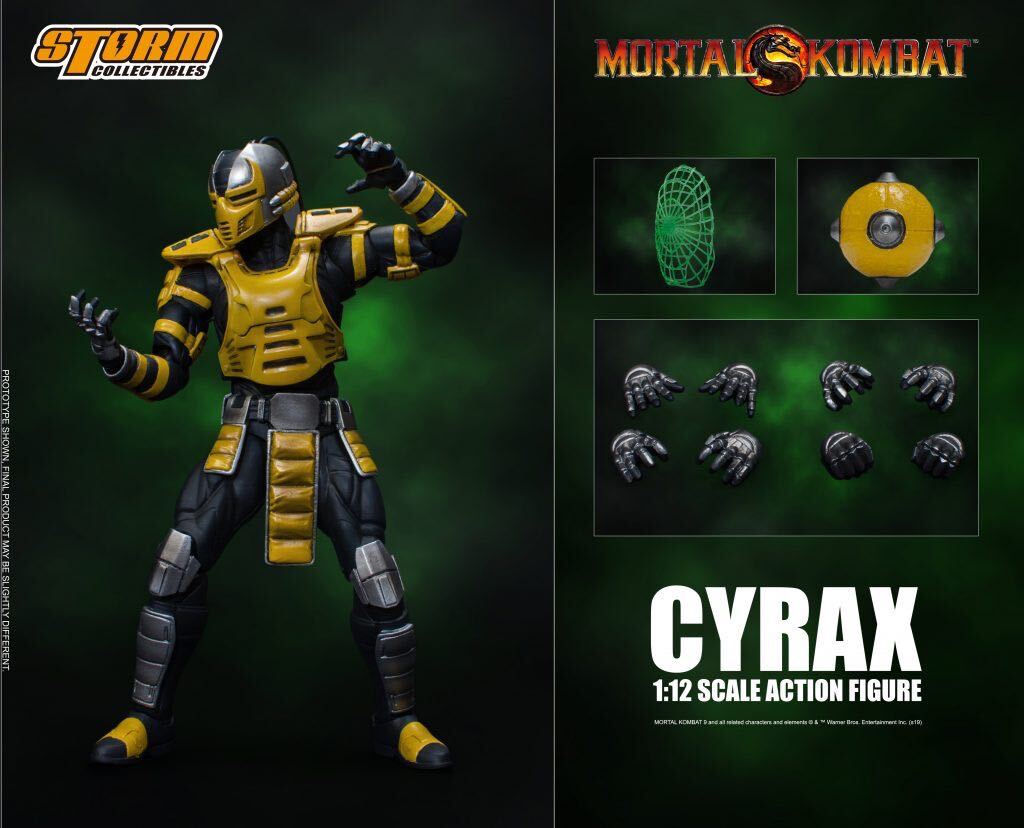 「新品 在庫」Storm Collectibles MORTAL KOMBAT 1/12 SCALE ACTION FIGURE CYRAX モータルコンバット 1/12 アクションフィギュア サイラックス1/12 フィギュア