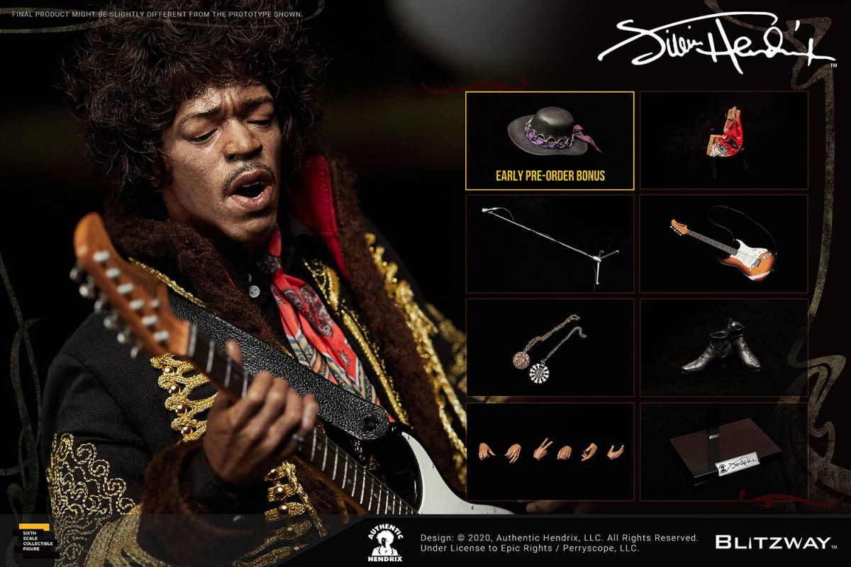 「新品 在庫」ブリッツウェイ blitzway ジミ ヘンドリックス Jimi Hendrix 1/6 可動フィギュア