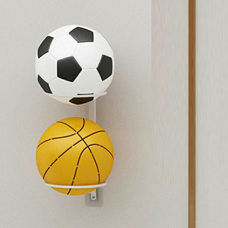 ボールホルダー ウォールラック 3段 サッカーボール バスケットボール カゴ 収納 ...