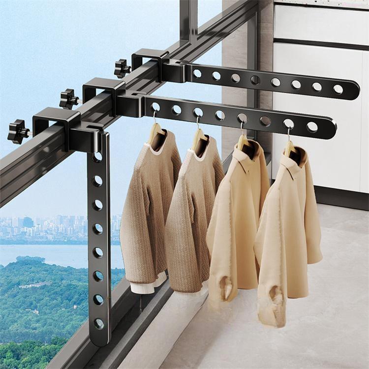 47x2.8Cm47x2.8Cm物干し竿受け 室内 屋外 ベランダ 付 日用品雑貨 文房具 手芸 超目玉商品 しろいろ くろいろ 固定額 回転可能型