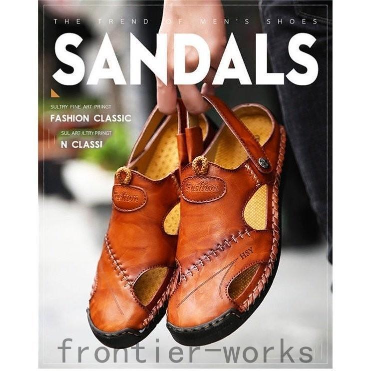 本革ビーチサンダル サンダル メンズ スポーツサンダル コンフォートサンダル メンズ 本革 歩きやすい おしゃれ カジュアル 紳士用 夏