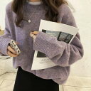 ニットセーター レディース ニット 長袖 秋冬 リブ ハイネック Tシャツ インナー セーター トップス ゆったり 韓国風 体型カバー きれいめ(4)