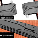 型取りゲージ 15-50cm インチ コンターゲージ 両端セルフロック 測定ゲージ 高精度 輪郭コピー 曲線定規 DIY用測定工具 不規則な測定器