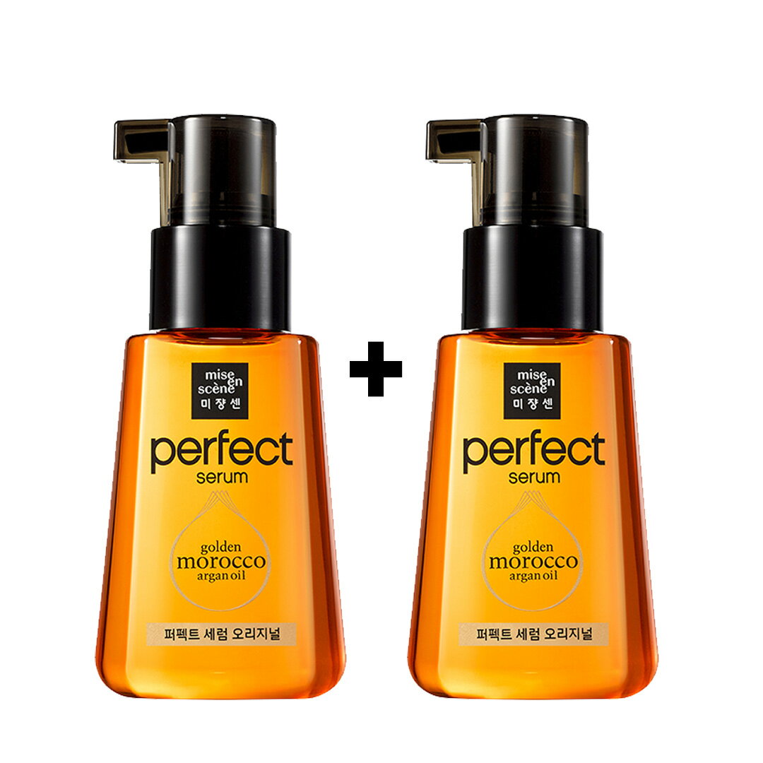 [ミジャンセン] 1+1miseenscene Perfect Serum パーフェクト セラム 80ml+80ml 2本/ ガランビュ モモ アルガンヘアエッセンス Argan Hair Essence 2+1本(grapefruit / Bergamot香) ヘアケア/ トリートメント ヘアオイル / ダメージケア