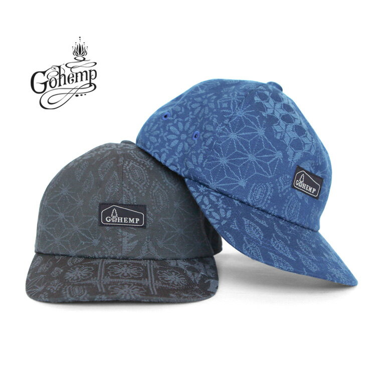 ヘンプ 帽子（メンズ） GOHEMP ゴーヘンプ gohemp 帽子 キャップ HEMP PANEL CAP / MOSQUE WINDOW JACQUARD