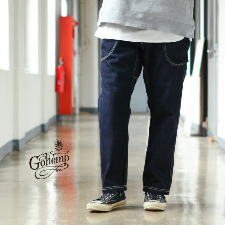 ゴーヘンプ GO HEMP gohemp ボトムス パンツ デニム VENDOR ANKLE EASY PANTS / HEMP DENIM fabric 2024SS