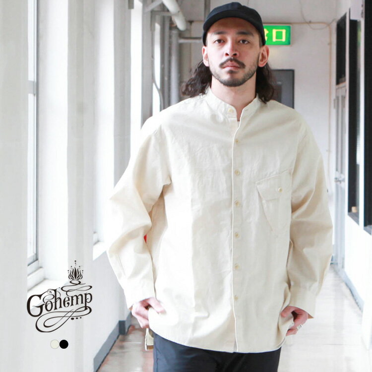 ゴーヘンプ GO HEMP gohemp トップス シャツ HERMIT SHIRTS / HEMP WEATHER - 倉敷染め