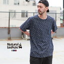 ナチュラルバイシクル Naturalbicycle トップス Tシャツ 半袖 Brownfloor10周年記念！EZONOHA full pattern T【MADE IN JAPAN series】