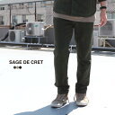 サージュデクレ sage de cret パンツ ボトムス コットンリネンヘビーツイル テーパードPT