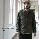 サージュデクレ SAGE DE CRET アウター ジャケット ストレッチブロード ミリタリージャケット