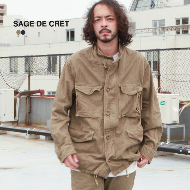 サージュデクレ SAGE DE CRET シャツ ジャケット C/Lヘビーツイル M65タイプジャケット