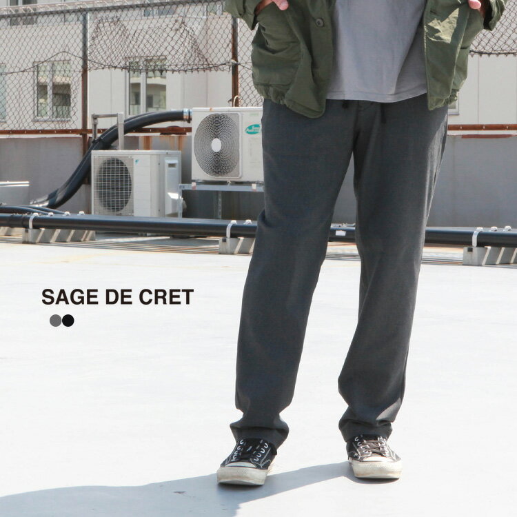 サージュデクレ SAGE DE CRET ボトムス パンツ Pe/Ra2Wayツイルストレッチ テーパードイージーパンツ