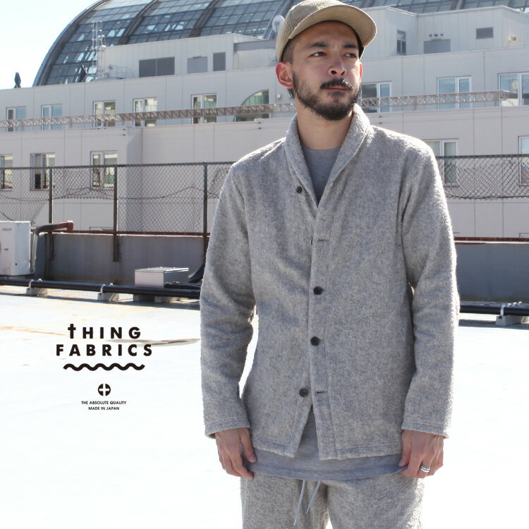 シングファブリックス THING FABRICS トップス カーディガン TF Shawl collar cardigan