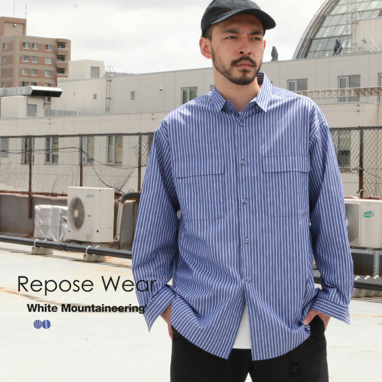 White Mountaineering ホワイトマウンテニアリング Repose Wear トップス シャツ STRIPE LONG SLEEVE SHIRT