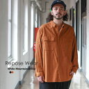 White Mountaineering ホワイトマウンテニアリング Repose Wear トップス シャツ MOLESKIN LONG SLEEVES WIDE SHIRT