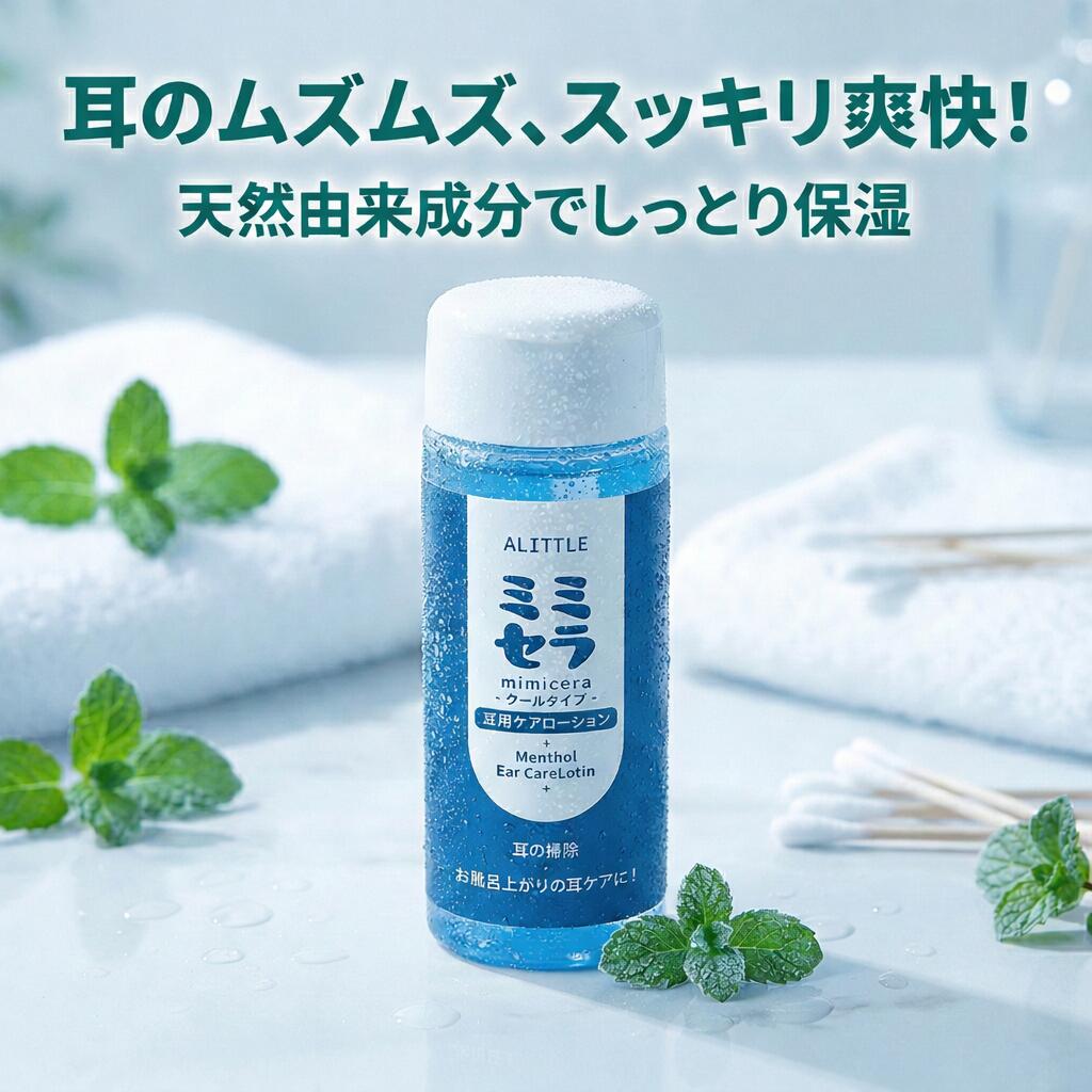 耳掃除 ローション ミミセラ クール 30ml 耳のかゆみ 耳かき 保湿 乾燥 痒み メントール か ...