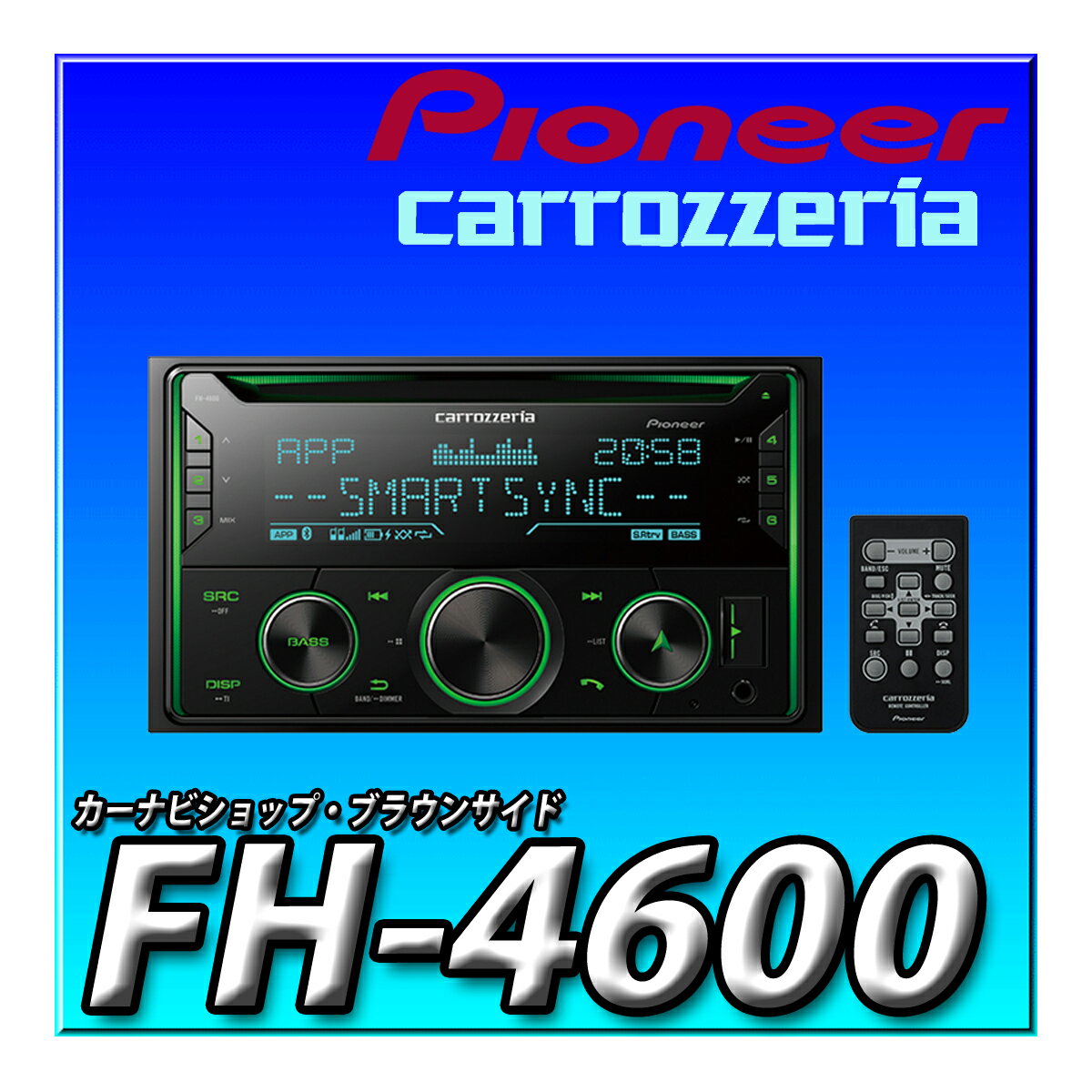 FH-4600 Pioneer ѥ˥ ǥ 2D CD Bluetooth USB iPod iPhone AUX åĥ...