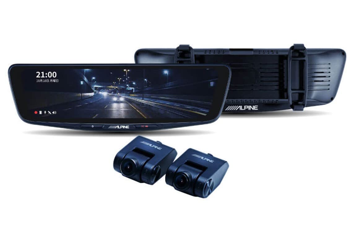 DVR-DM1000B-IC　アルパイン(ALPINE) ドライブレコーダー搭載 10インチデジタルミラー(バンド装着タイプ/車内リアカメラ) 液晶 brownside-10000226 カーナビショップ・ブラウンサイド サンプル画像2