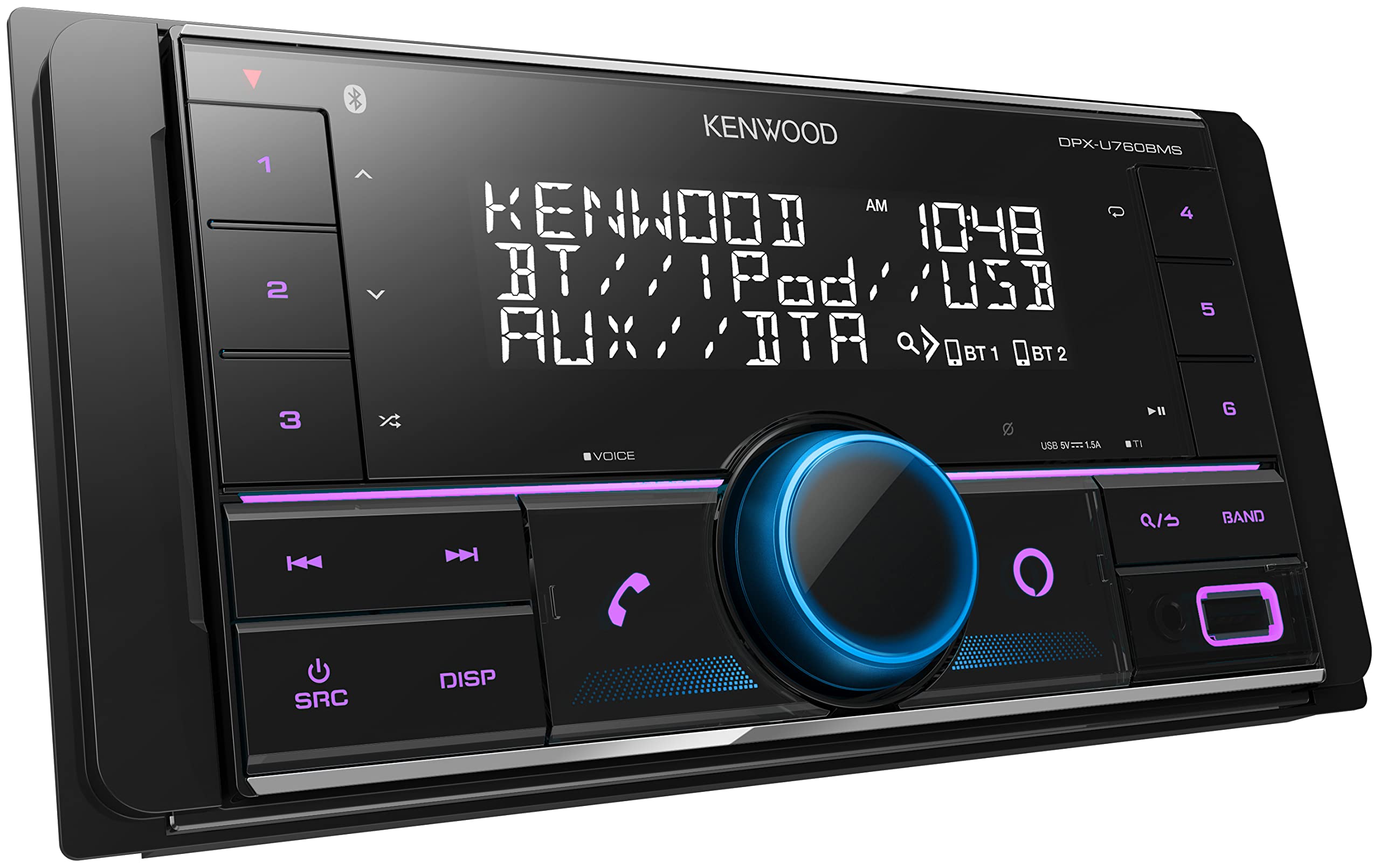 DPX-U760BMS ケンウッド 2DINレシーバー MP3 WMA AAC WAV FLAC対応 USB iPod Bluetooth KENWOOD