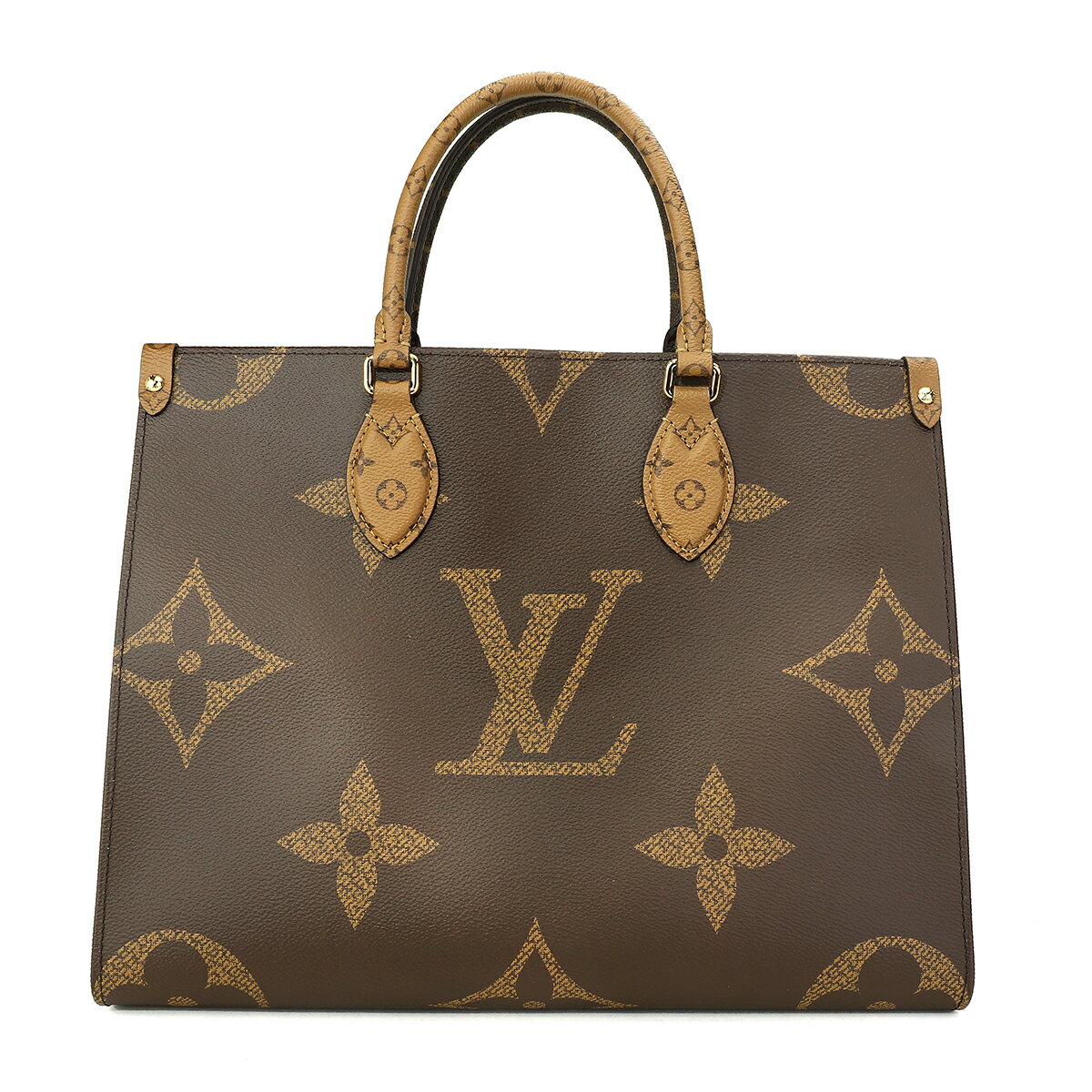 ルイヴィトン オンザゴー バッグ レディース 【訳ありアウトレット】ルイヴィトン トートバッグ Louis Vuitton ジャイアント・モノグラム オンザゴー MM M45321 レディース ブラウン 茶