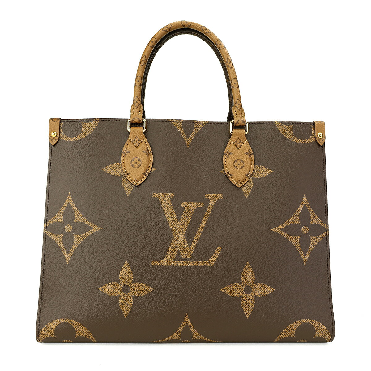 ルイヴィトン オンザゴー バッグ レディース 【訳ありアウトレット】ルイヴィトン トートバッグ Louis Vuitton ジャイアント・モノグラム オンザゴー MM M45321 レディース ブラウン 茶