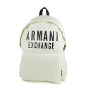 【GWスペシャル最大10,000円クーポン対象】アルマーニ リュックサック ARMANI アルマーニエクスチェンジ 952199 9A124 00010 メンズ ホワイト 白