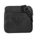 【最大3000円OFFクーポン★5/17(月)14:00まで】アルマーニ ショルダーバッグ ARMANI Y4M177 YFE6J 81072 バッグ オーバーサイズイーグル OVER SIZE EAGLE フラットショルダーバッグ スモール メンズ NERO(ネロ) ブラック 黒【 送料無料】