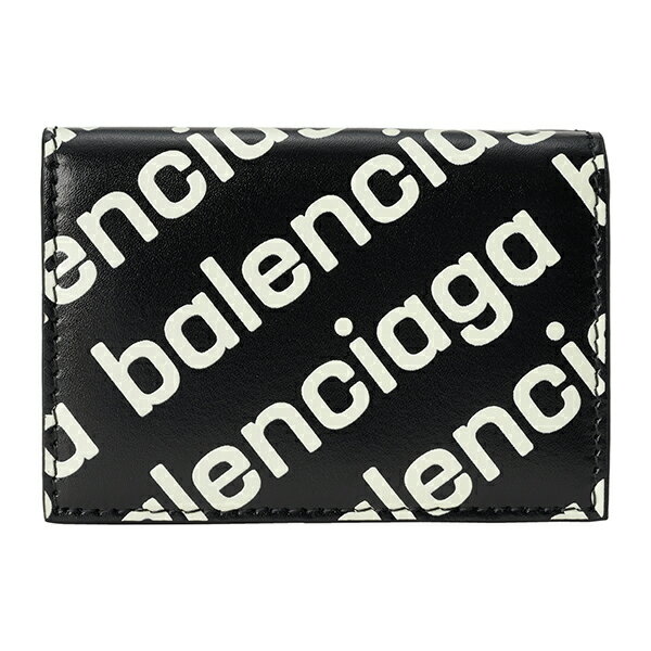 【最大5,000円OFFクーポン】バレンシアガ 3つ折り財布 BALENCIAGA キャッシュ 594312 23V63 1073 ユニセックス ブラック 黒 ホワイト 白