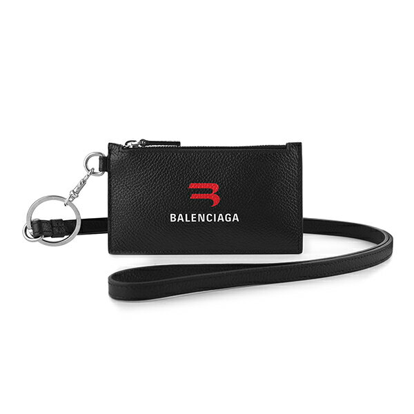 美品】バレンシアガ MagSafe カードケース ブラック カーフスキン 