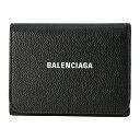 バレンシアガ 財布（レディース） 【最大5000円クーポン配布中】バレンシアガ 3つ折り財布 BALENCIAGA キャッシュ 655743 1IZIM 1090 ユニセックス ブラック 黒