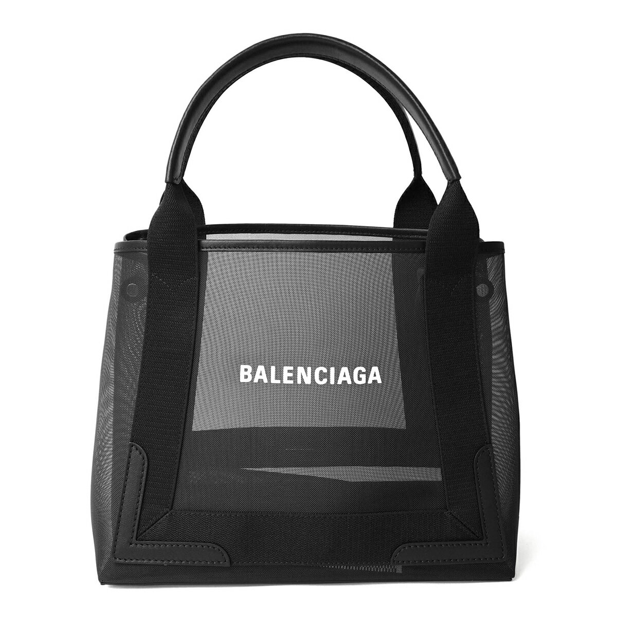 バレンシアガ トートバッグ（レディース） 【最大5000円OFFクーポン対象】バレンシアガ トートバッグ BALENCIAGA ネイビー カバ 339933 2AAED 1090 レディース ブラック 黒