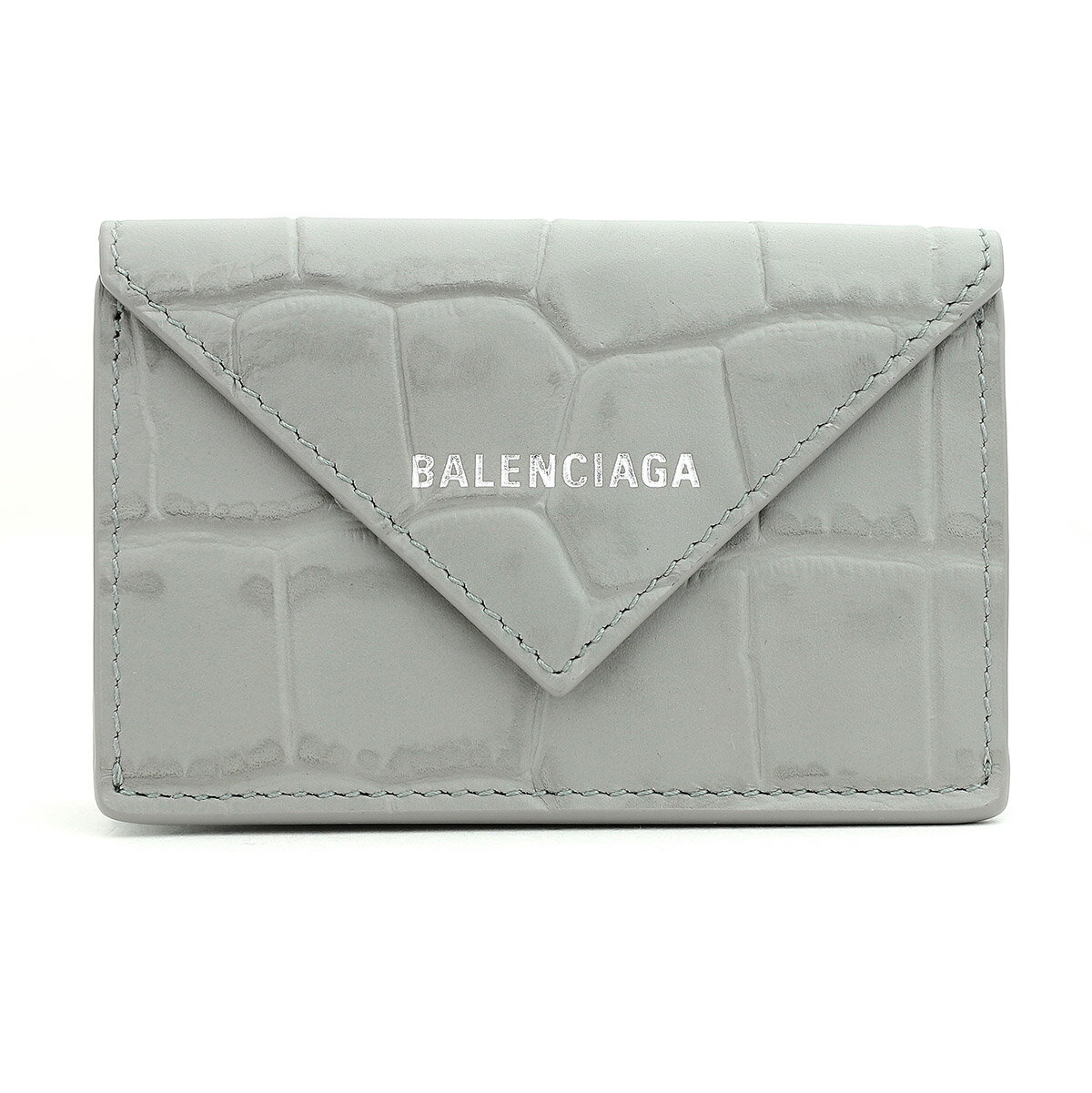 バレンシアガ 財布（レディース） 【最大5,000円OFFクーポン】バレンシアガ 3つ折り財布 BALENCIAGA ペーパー 391446 0R70N 1505 ユニセックス グレー