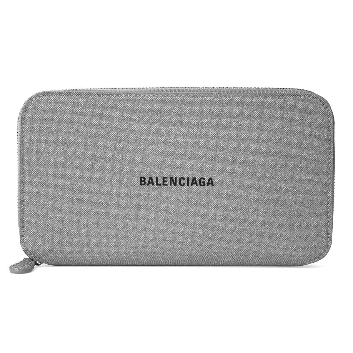 バレンシアガ 財布（レディース） 【最大5000円クーポン対象】バレンシアガ 長財布(ラウンドファスナー) BALENCIAGA キャッシュ 594290 2102O 1501 ユニセックス シルバー 銀