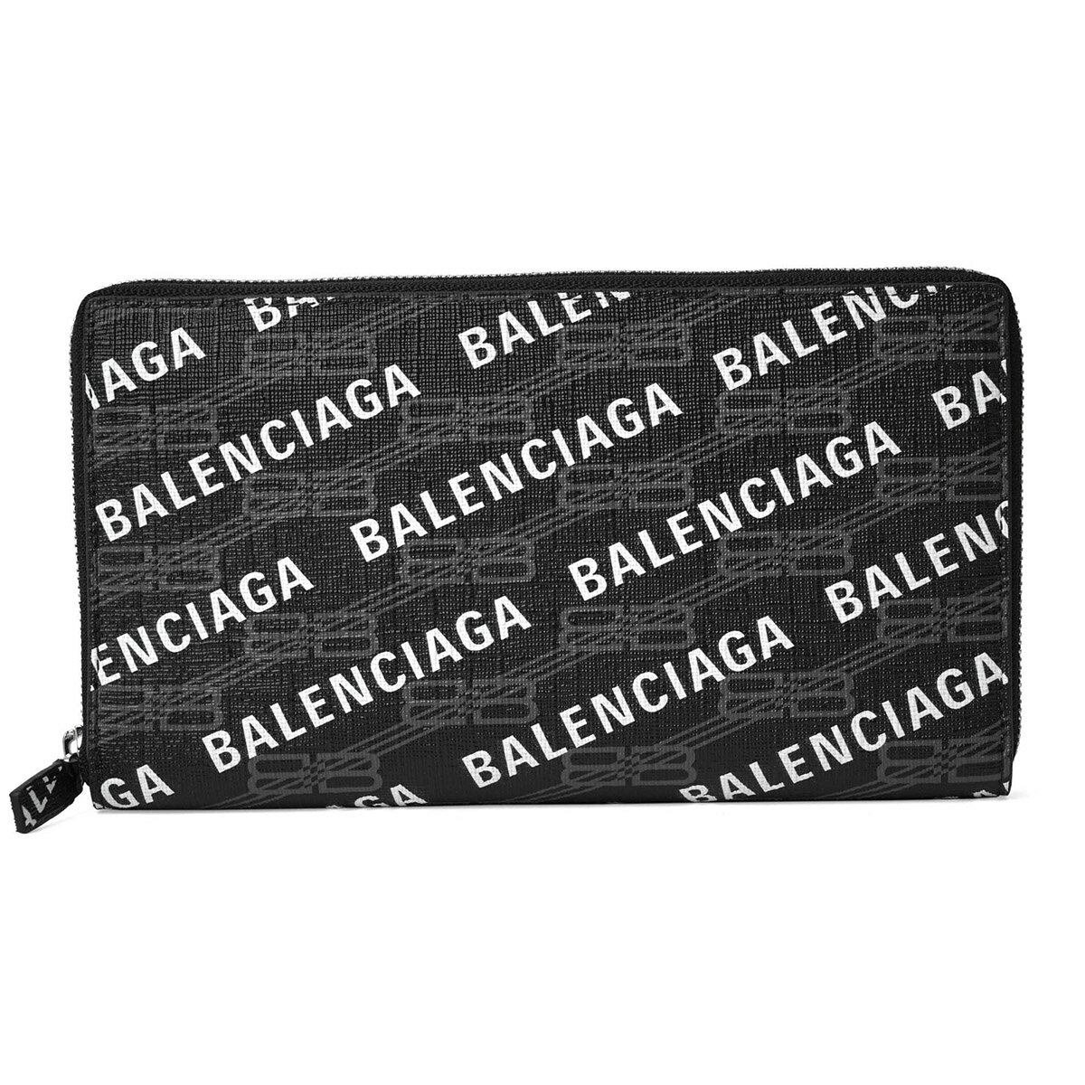 バレンシアガ 財布（レディース） 【最大5000円クーポン対象】バレンシアガ 長財布(ラウンドファスナー) BALENCIAGA シグネチャー 594317 210H0 1060 ユニセックス ブラック 黒