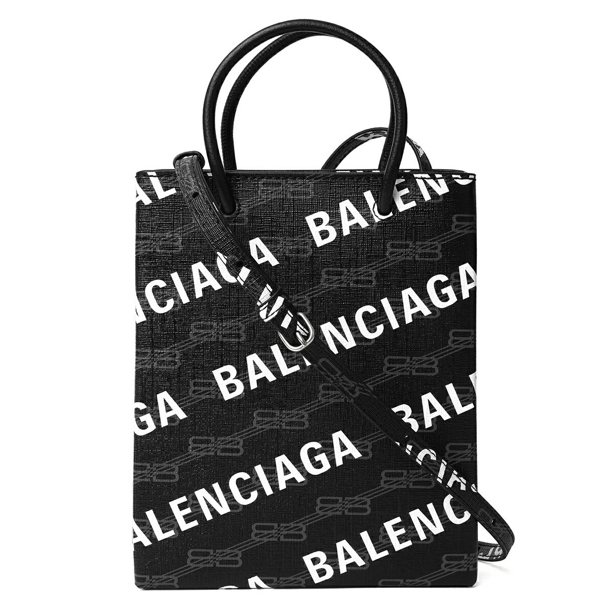 バレンシアガ トートバッグ（レディース） 【最大5,000円OFFクーポン対象】バレンシアガ トートバッグ BALENCIAGA シグネチャー 693805 210HB 1060 ユニセックス ブラック 黒