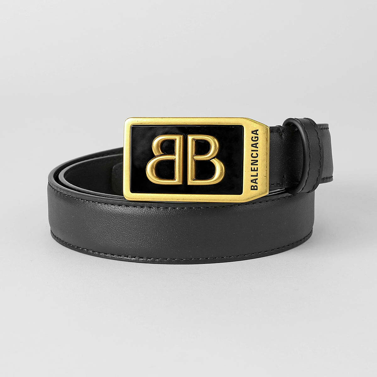 Rakuten - バレンシアガ ベルト BALENCIAGA ビービー ロゴ 811881 2ABJB 1000 75 ユニセックス