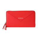 【10%OFF楽天スーパーSALE対象】バレンシアガ 長財布(ラウンドファスナー) BALENCIAGA 381226 DLQ0N 6524 財布 エッセンシャル ESSENTIAL ペーパー コンチネンタル ジップアラウンド レディース ROUGE CARDINAL(ルージュカーディナル) レッド 赤【当店通常価格 49800円】